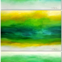 LATE IN THE SUMMER. triptych (three studies) 2018. vertikale Hängung. 120 x 250 x 2 cm
